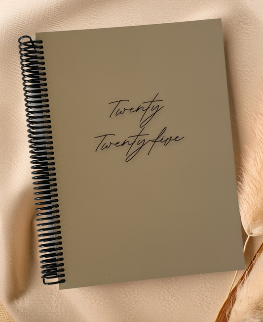 Classic Taupe 2025 Weekly Teacher Planner